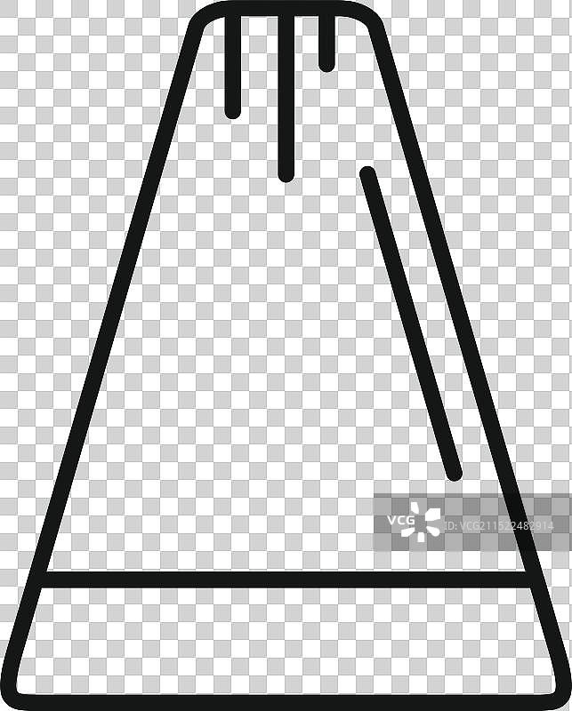 线性图标风格的盐瓶图片素材