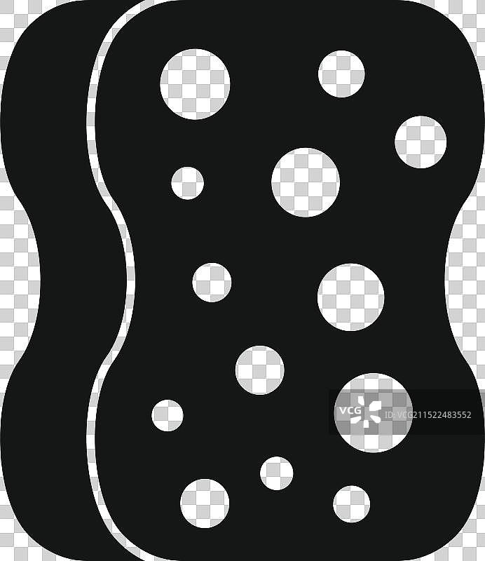 黑色洗碗清洁海绵图片素材