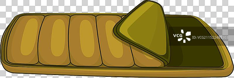 露营旅行用绿色睡袋图片素材