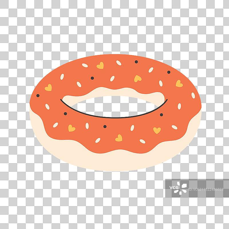 充气游泳圈橡皮圈夏季图片素材