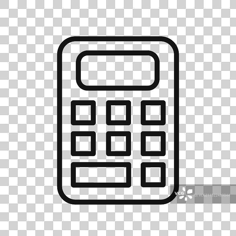 计算器图标黑白标志图片素材