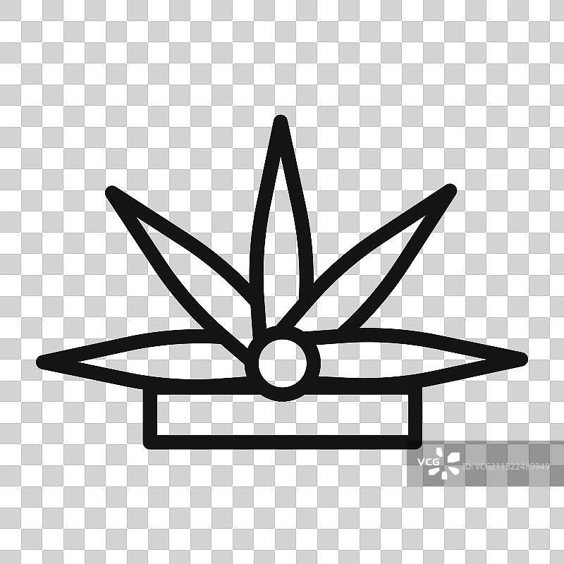 巴西头饰黑白图标图片素材