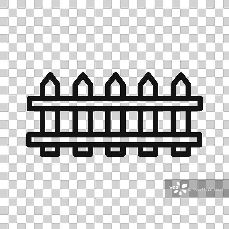 栅栏图标黑白标志图片素材