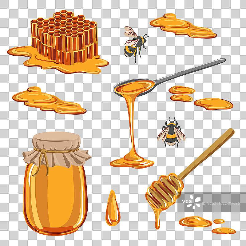 蜂蜜元素图片素材