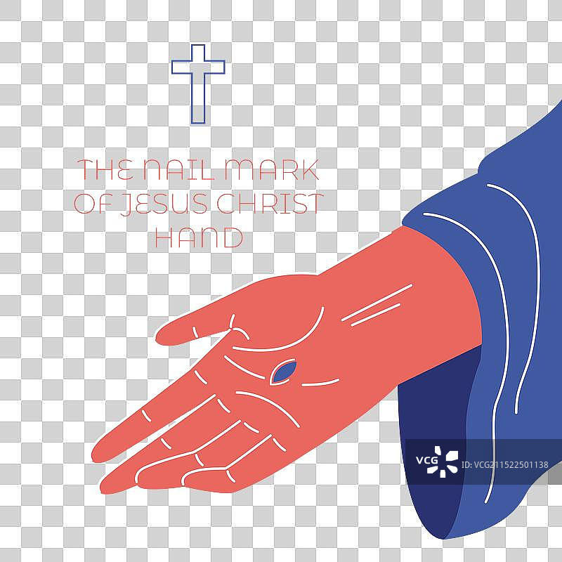 耶稣基督之手的钉痕图片素材