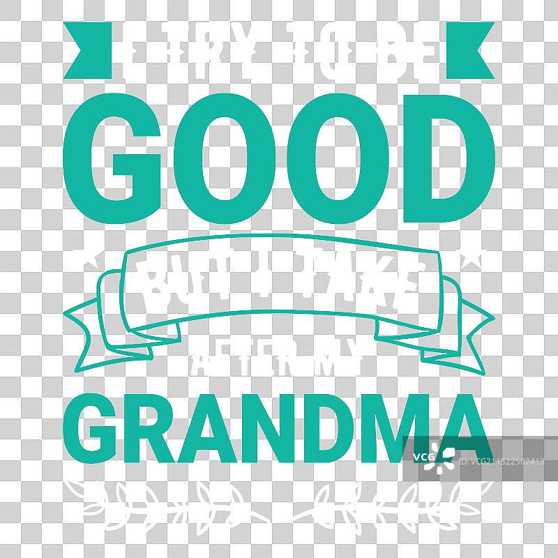 祖父母节排版T恤设计图片素材