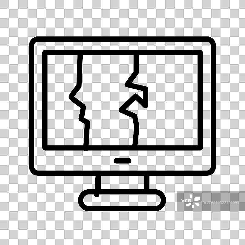 LCD显示问题图标设计图片素材