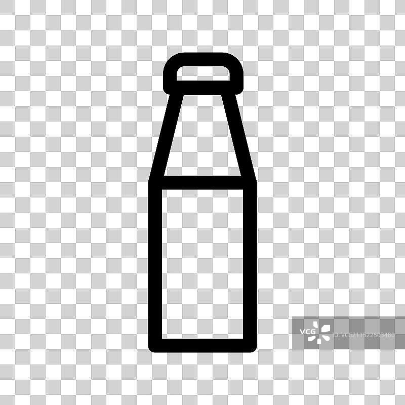 牛奶瓶图标设计图片素材