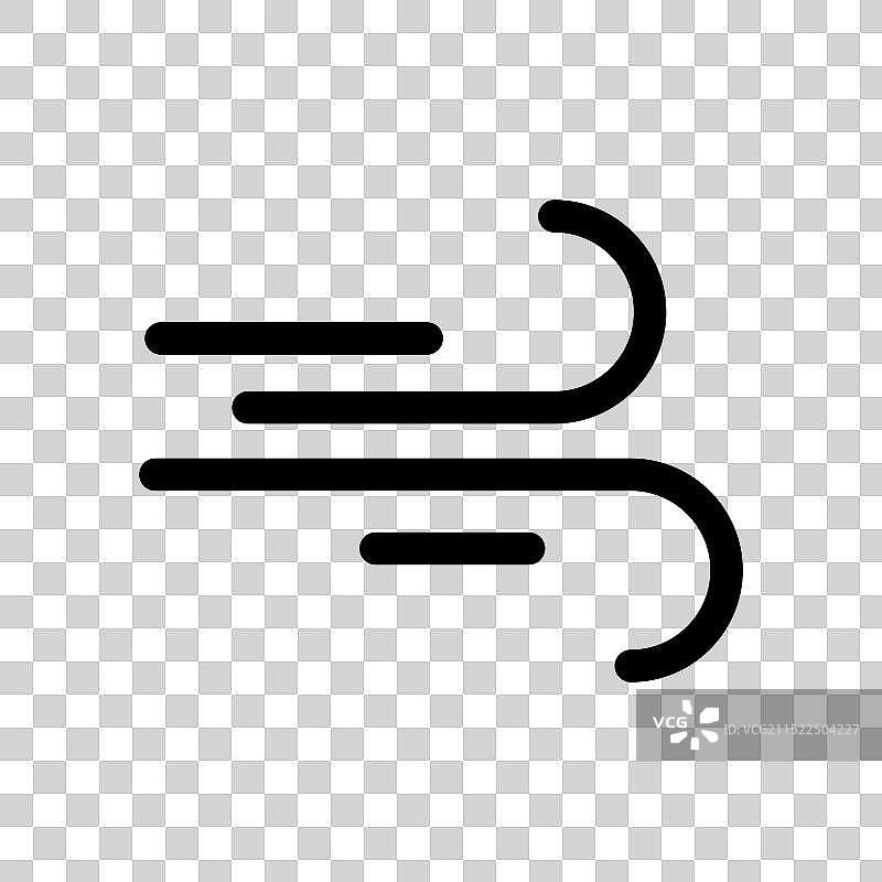 吹风图标设计：填充与描边。图片素材