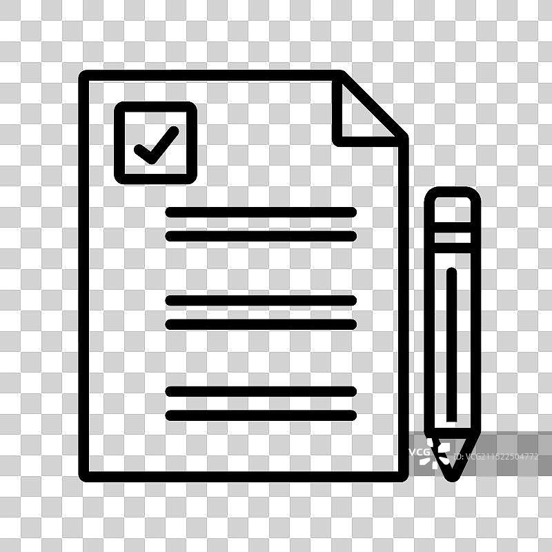 文件图标设计（填充和轮廓风格）图片素材