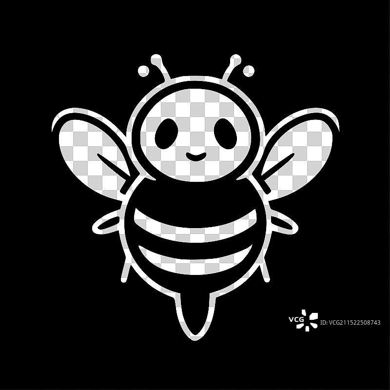 高品质蜜蜂logo设计，适用于T恤图片素材