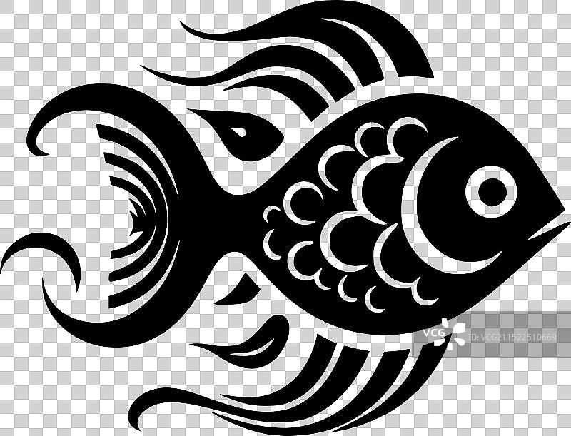 鱼类高质量Logo设计，适用于T恤图片素材