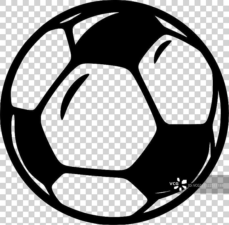 黑白足球图片素材