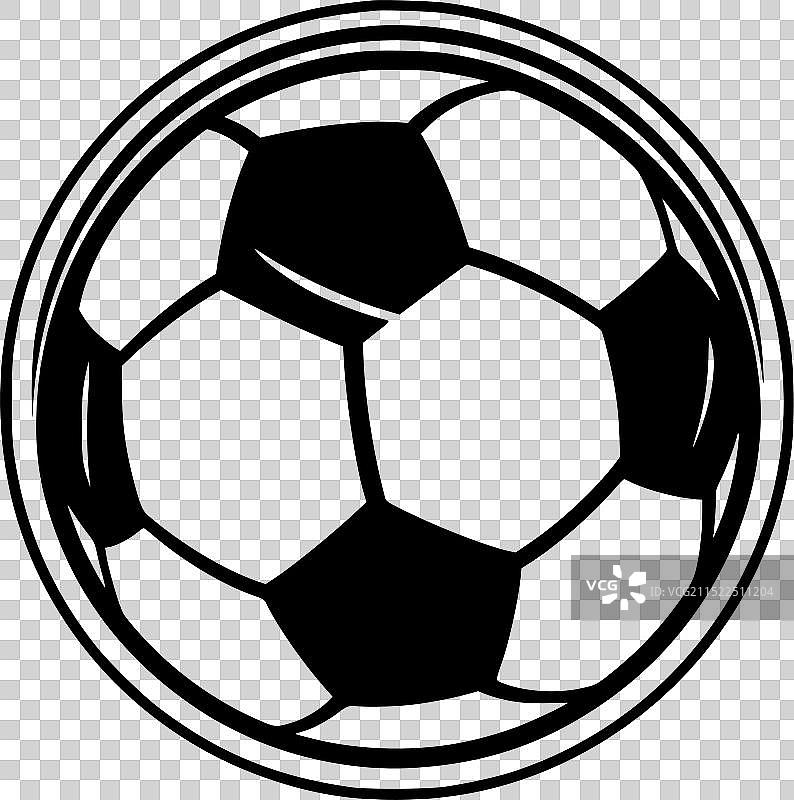 足球 - 简约剪影图片素材