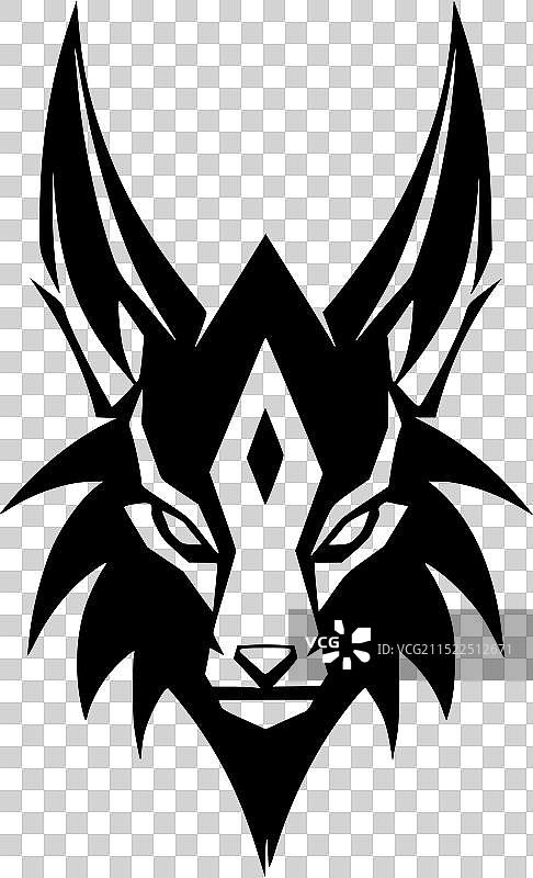 高品质猞猁标志 - 适合T恤图片素材