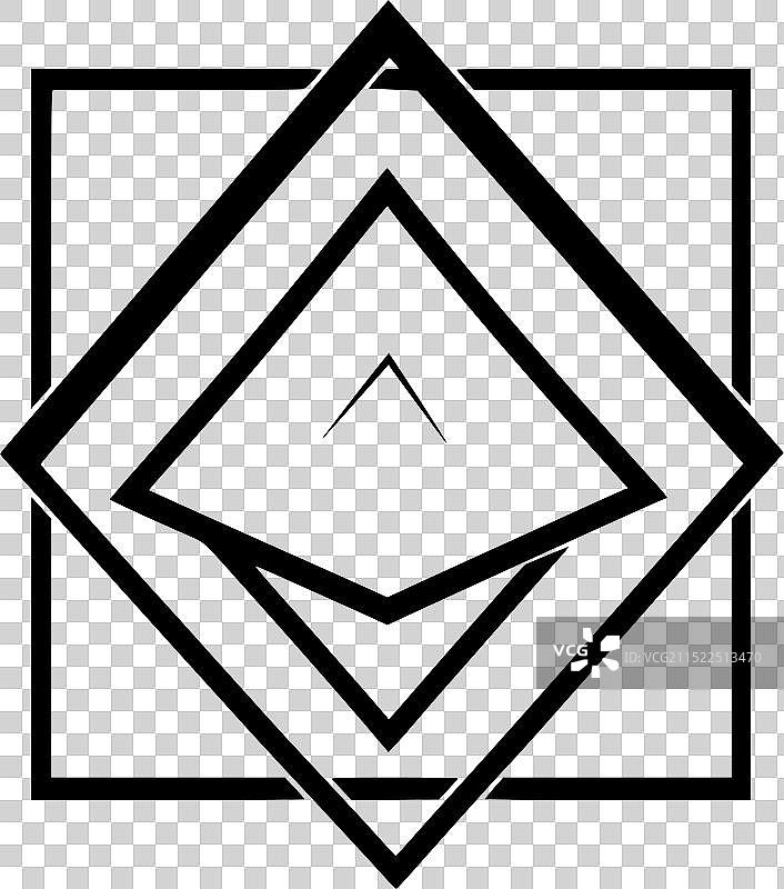 相框 - 极简扁平风格标志图片素材