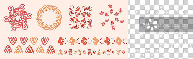 桃色植物纹理图案集合图片素材