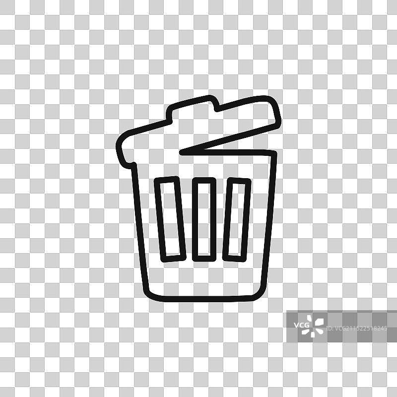 剩余食物处理线性图标图片素材