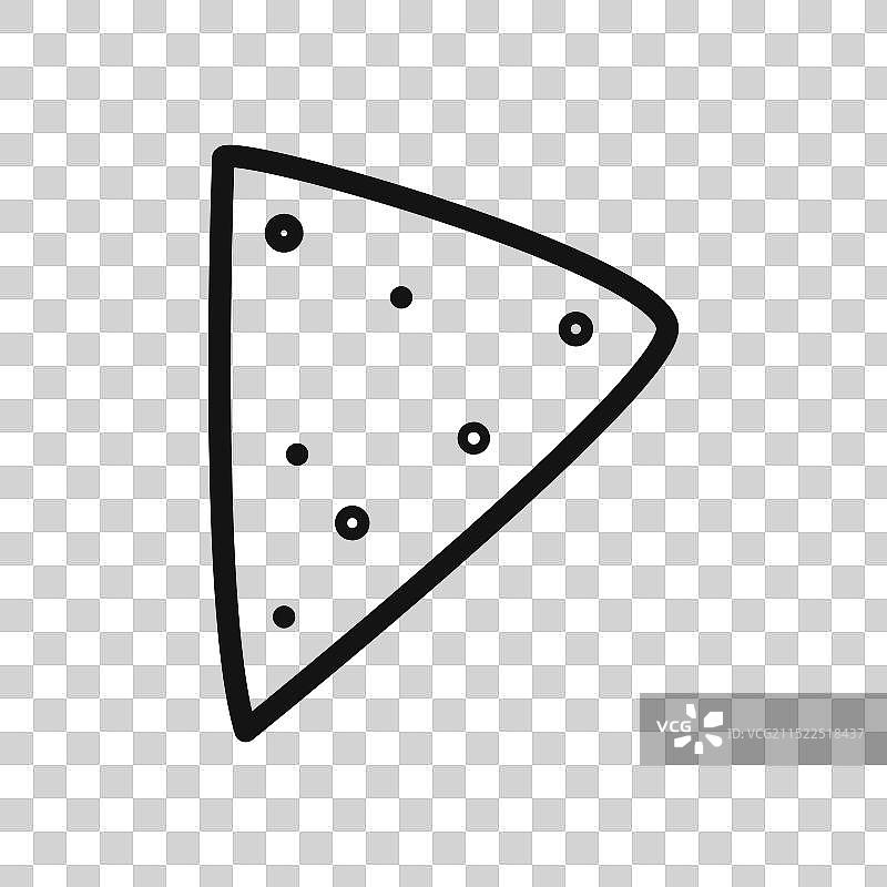 玉米片图标线性图形符号图片素材