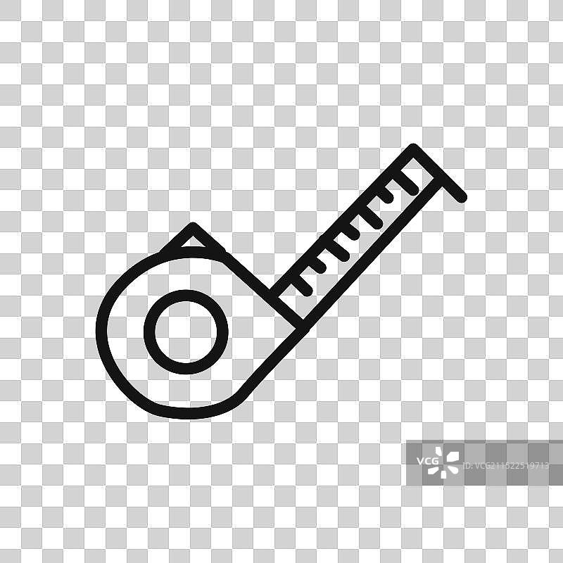 卷尺线性图标图片素材