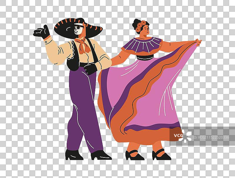 弗拉明戈舞女示意图图片素材