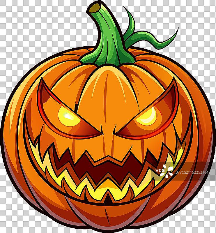 万圣节恐怖南瓜设计图片素材