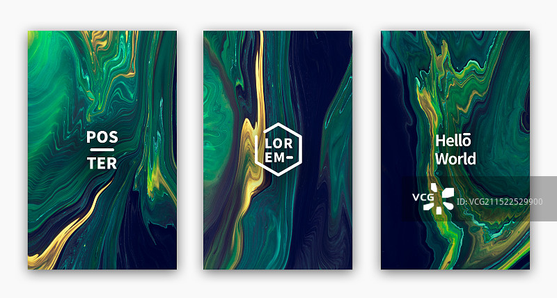 自然抽象流体艺术装饰海报图片素材