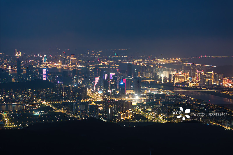 珠海横琴天沐河城市风光图片素材