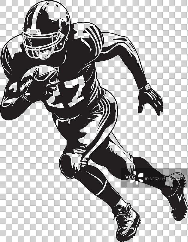 NFL橄榄球场标志性黑色标志图片素材