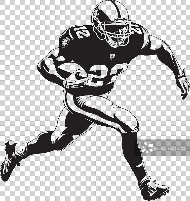 橄榄球触地得分龙卷风黑色标志设计图片素材