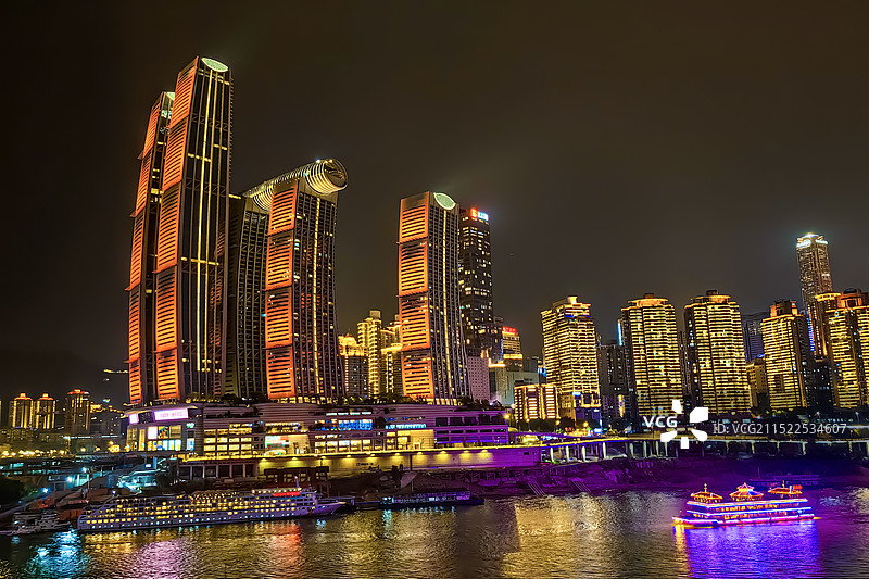 重庆洪崖洞 来福士图片素材