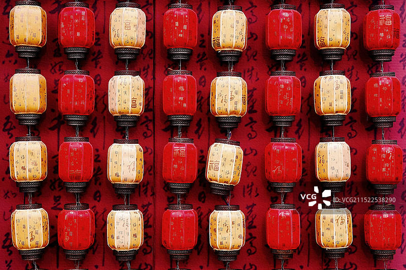 灯笼墙图片素材