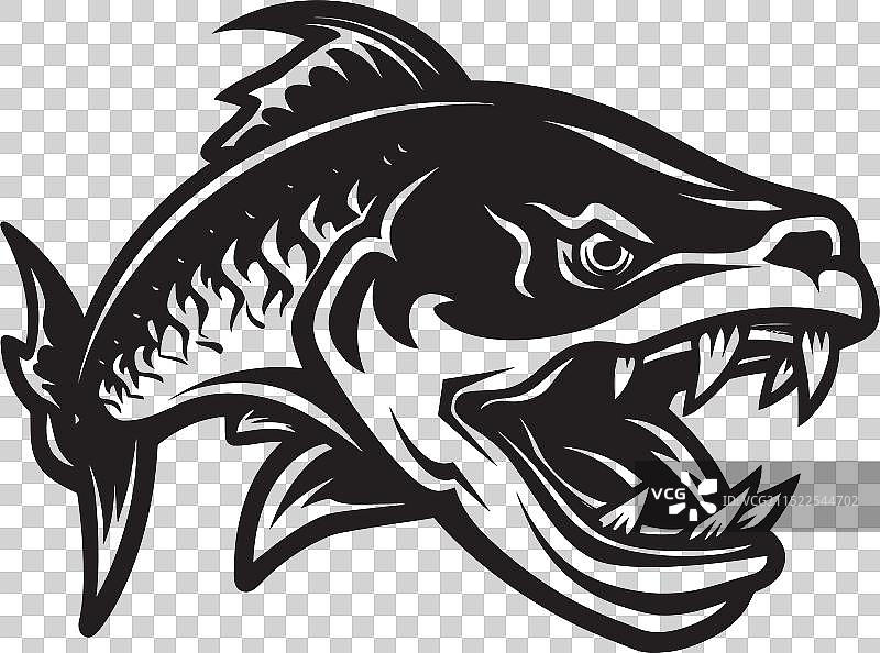 热带淡水鱼Logo图形图片素材