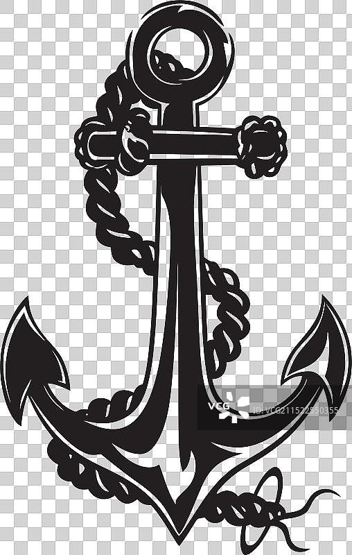 海洋航行主题锚绳图标图片素材