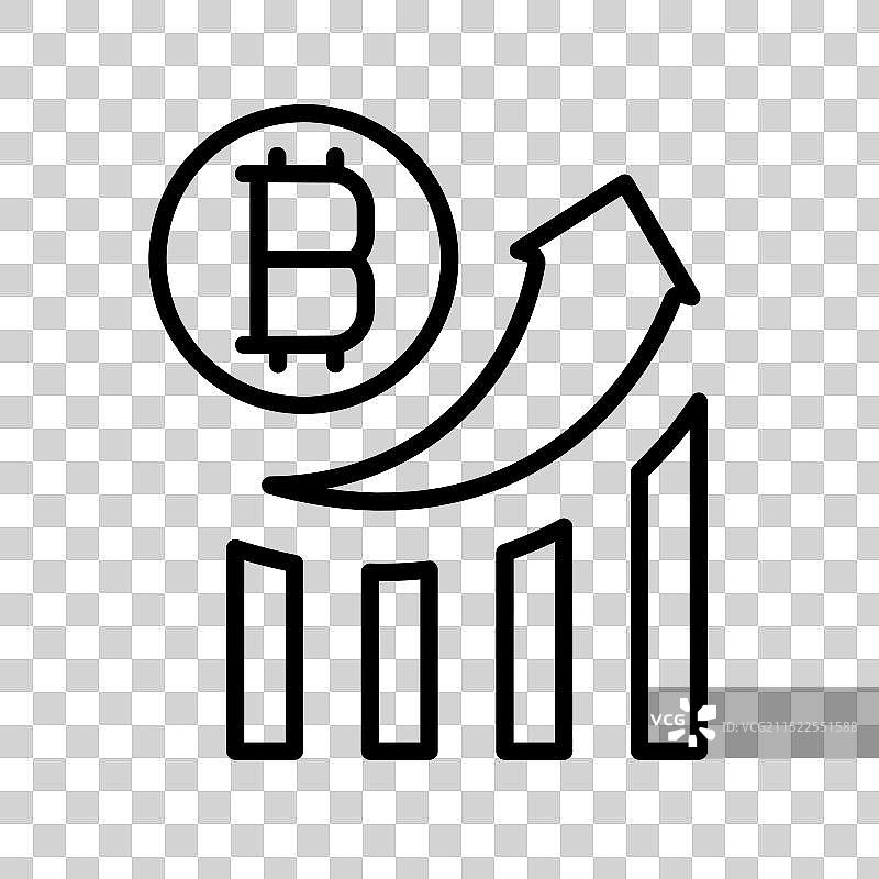 加密货币比特币演变图标图片素材