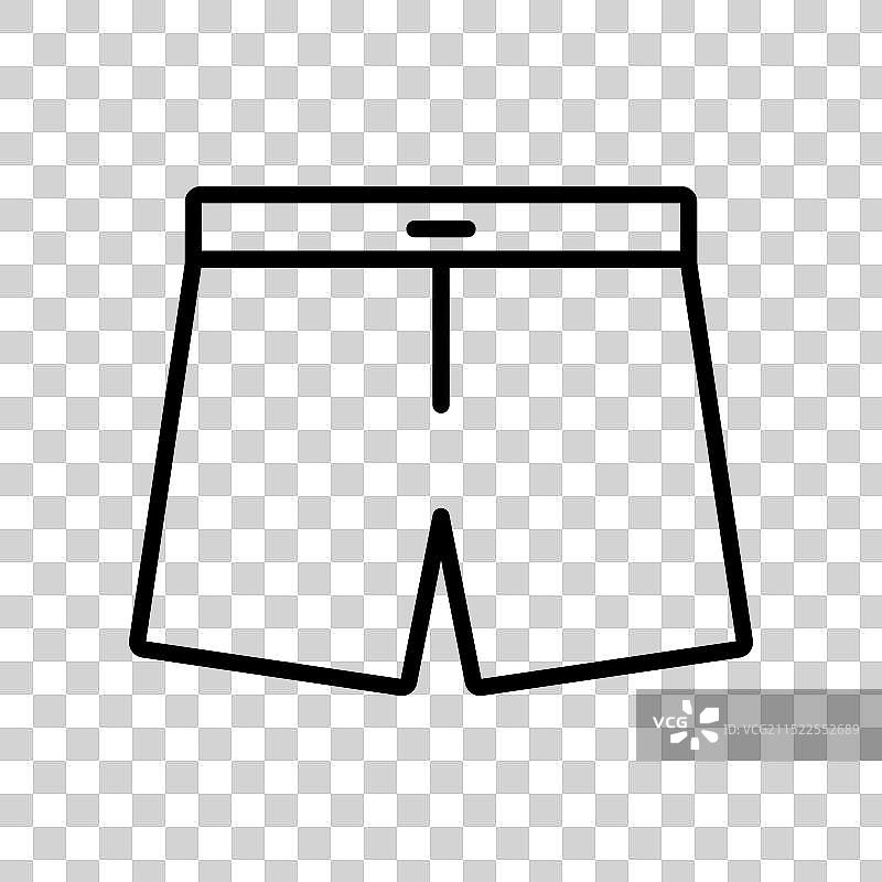 夏季休闲短裤图标图片素材