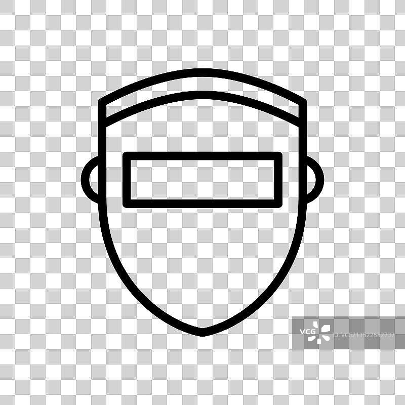 焊接防护罩安全设备图标图片素材