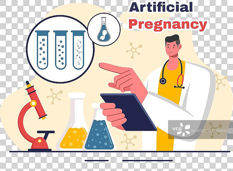 夫妇成功后的人工妊娠图片素材