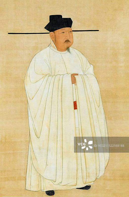 中国古代帝王画像，北宋，宋太宗，赵光义图片素材