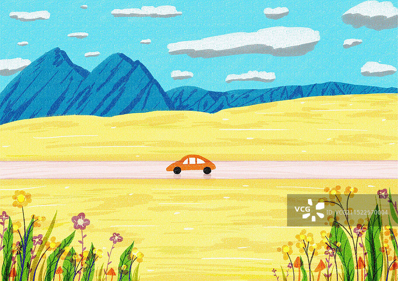 在旅行的路上图片素材