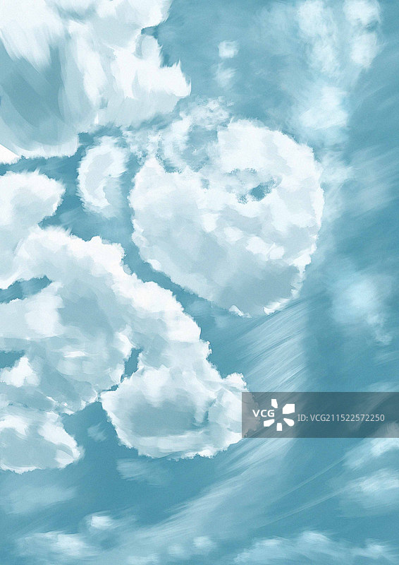 蓝天的心图片素材