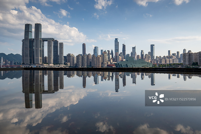 重庆城市天际线图片素材