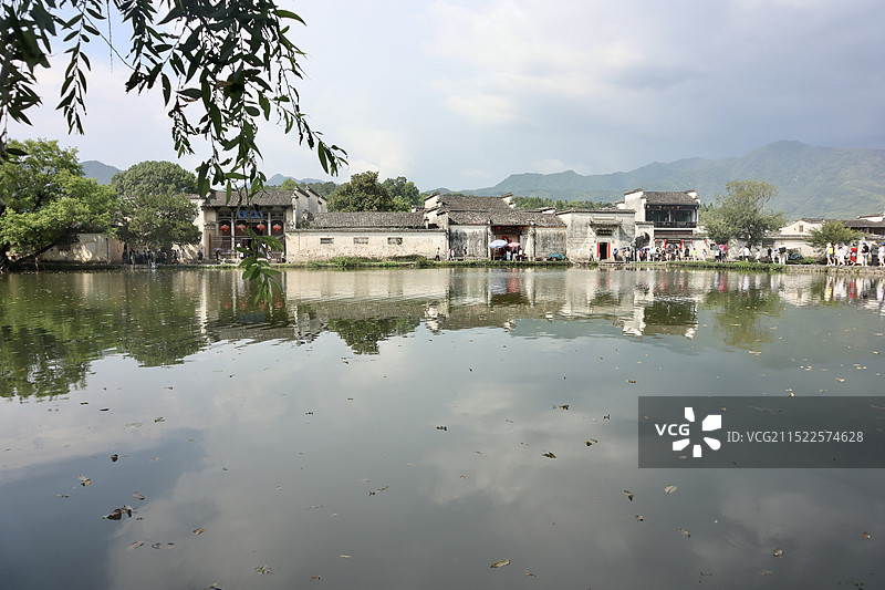 安徽宏村传统民居经典图片素材