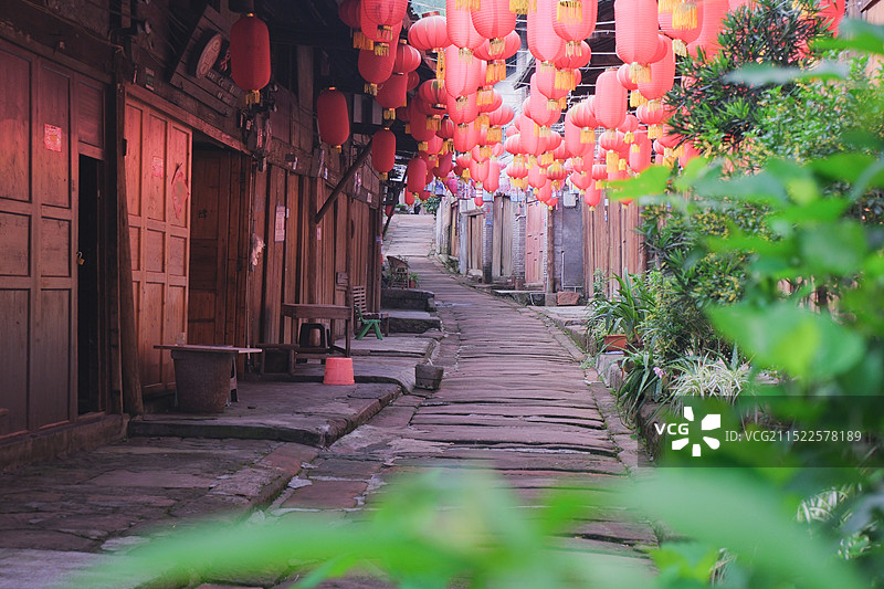 贵州赤水市大同古镇乡村建筑风光图片素材