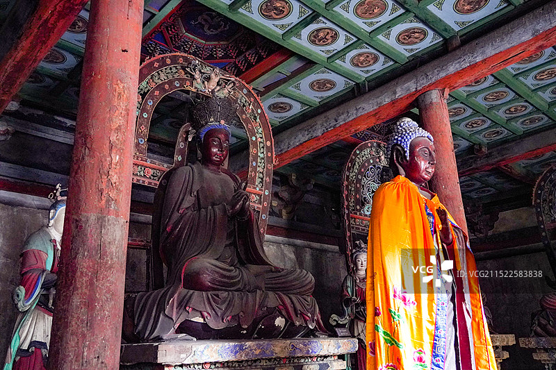 双林寺大雄宝殿图片素材