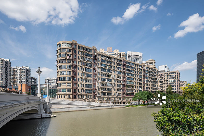 上海优秀历史建筑 河滨大楼图片素材