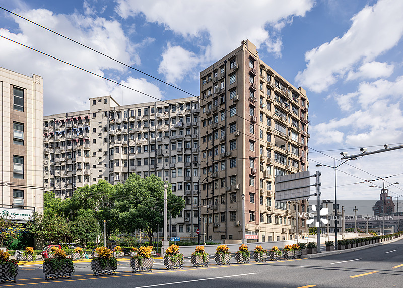 上海优秀历史建筑 河滨大楼图片素材