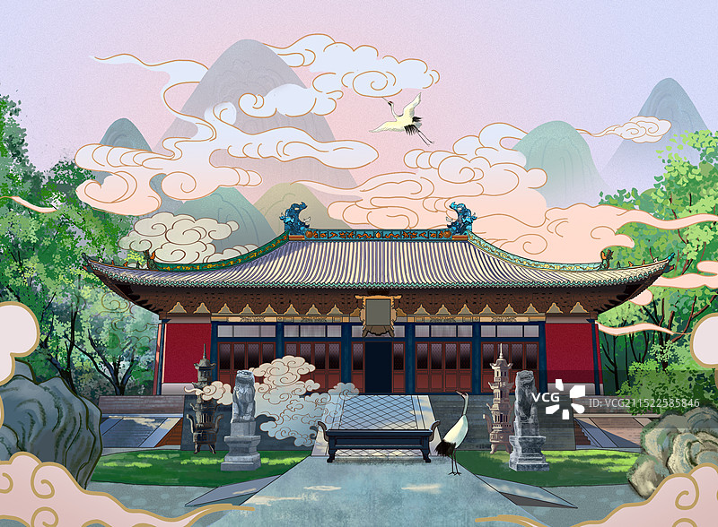 永乐宫图片素材