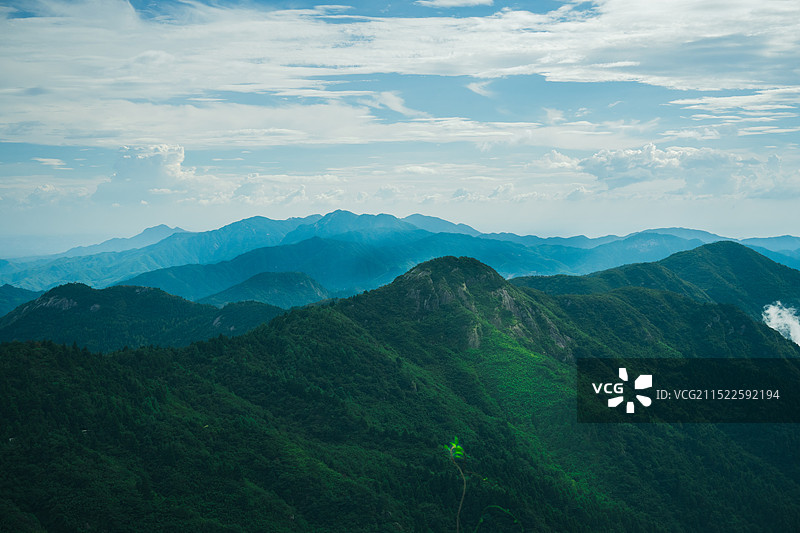 衡山之巅的风景图片素材