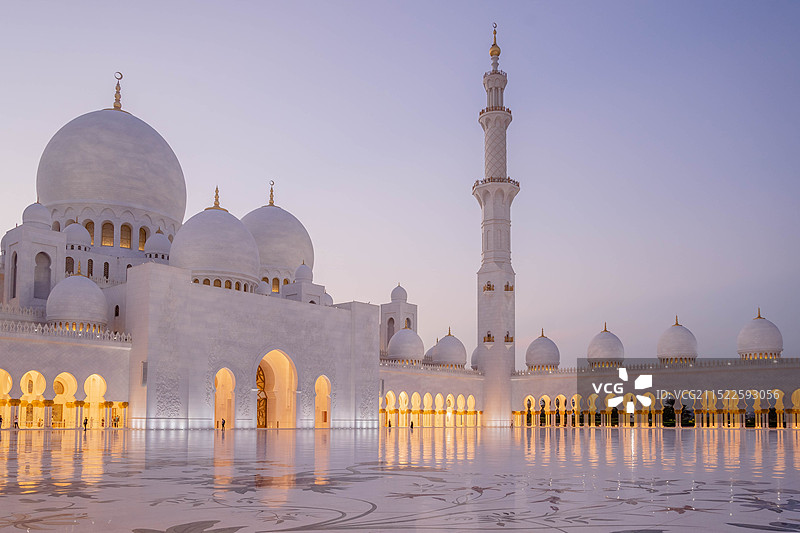 阿布扎比、谢赫扎伊德大清真寺图片素材